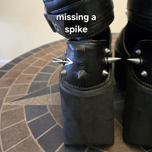 Widow Dolls Kill Punk Paradox Spiked Platform Booties - Picture 14 of 14